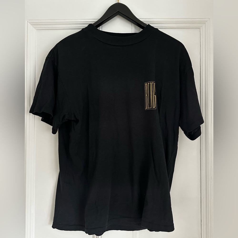 Black Anine Bing Graphic T-Shirt with